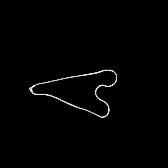 16” sterling silver 925 India wheat chain with spring lock clasp 2mm - Picture 9 of 13